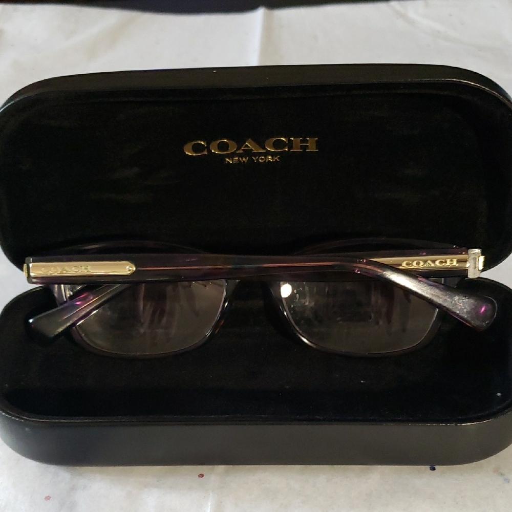 Coach Purple Rectangular Glasses - image 4